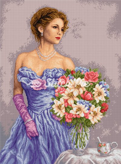 Pretty woman (digital pattern)