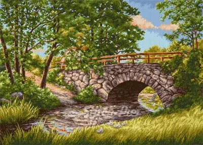 The old bridge (digital pattern)