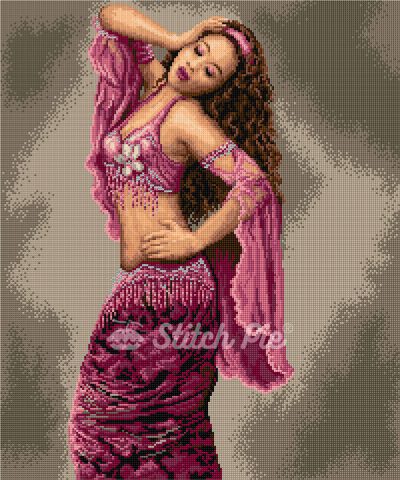 Belly dancer (digital pattern)