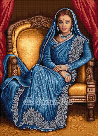 Indian beauty (digital pattern)