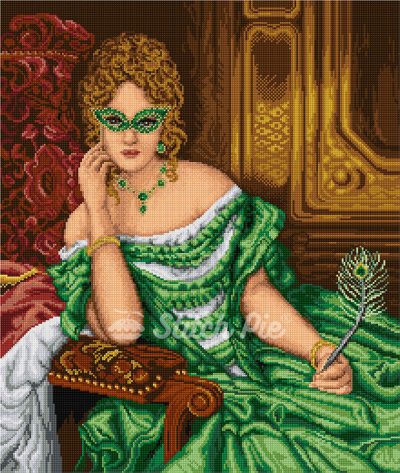 Lady in Green (digital pattern)