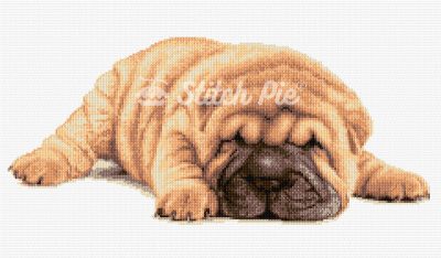 Shar Pei Dog (digital pattern)