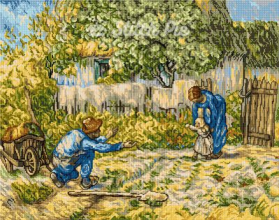 First steps Van Gogh (digital pattern)