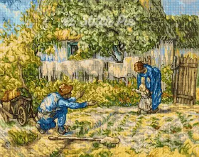 First steps Van Gogh (digital pattern)